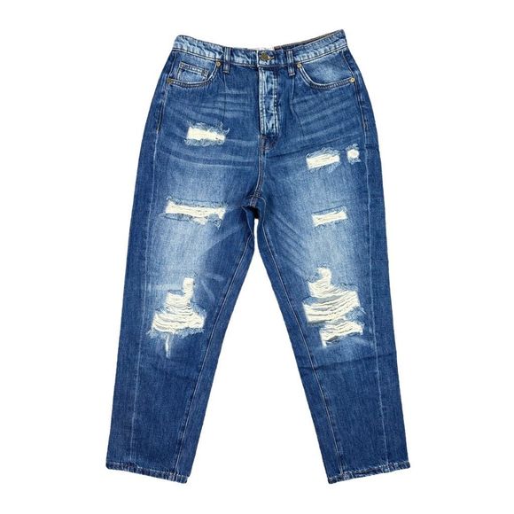 Sandrine Rose x Free People Wide Leg High Rise Jeans - Size 29 - Picture 2 of 8